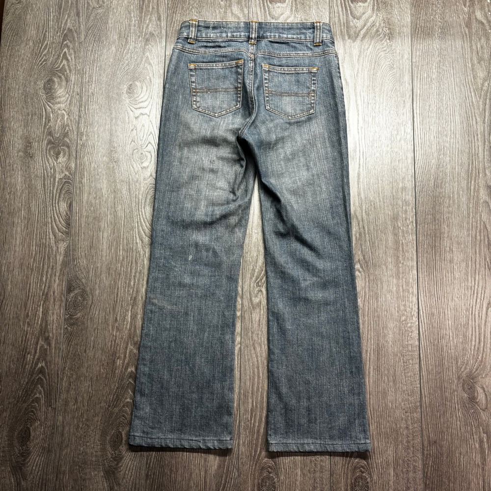 Contrast Jeans Womens Size 3 Medium Wash Mid Rise Bootcut Denim Y2K Blue